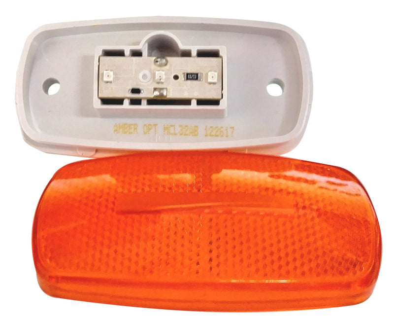 Amber Optronics MCL32AS Surface Mount LED Marker Clearance Light with Reflex