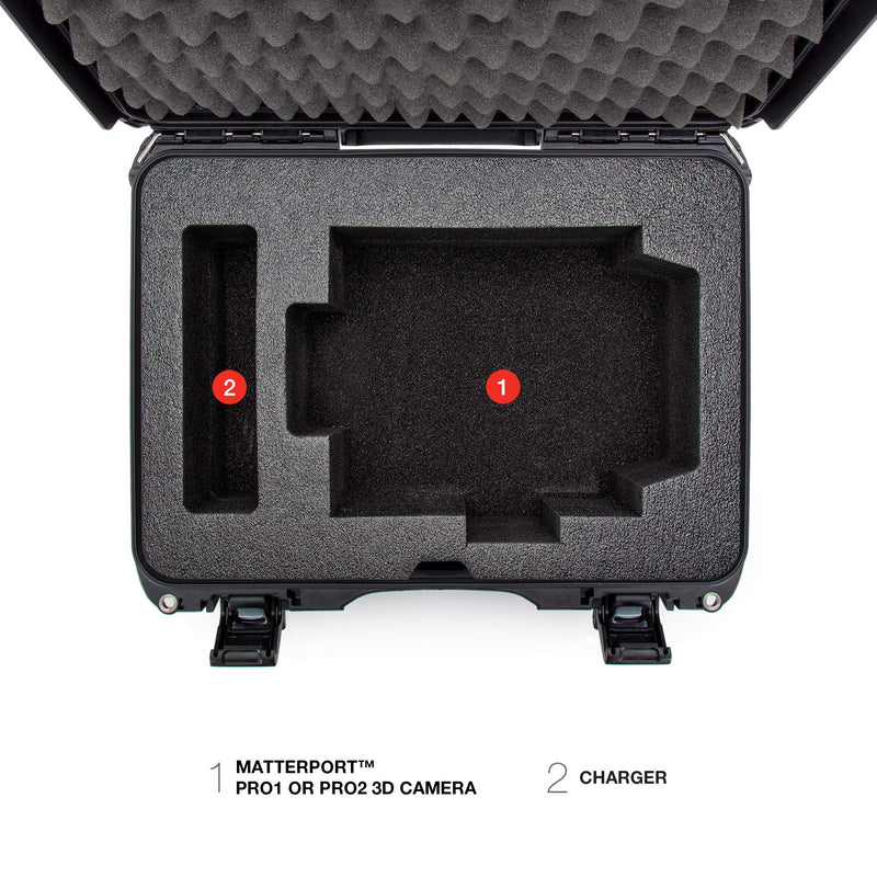 Waterproof Nanuk 925 Hard Case with Custom Foam, Silver (925-EMATT7)
