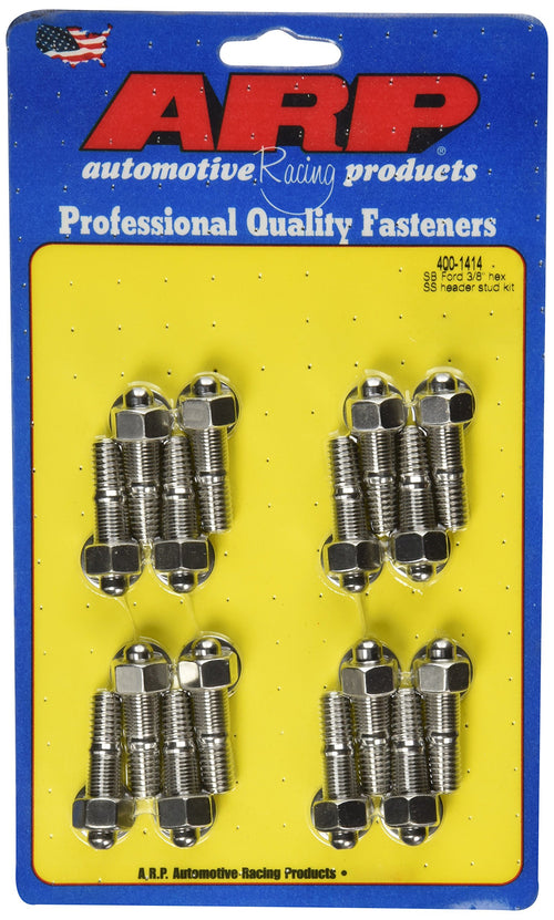 3/8" x 1.670" OAL ARP Stainless Steel Header Stud Kit - 16 Piece