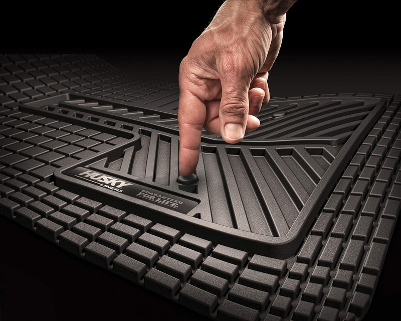 Husky Liners | Automotive Floor Mats Uni-Fit/Universal | Fits Cars, Trucks, Vans, SUV's | Black | 51502 | All Weather Protection | Easy Trim to FIT
