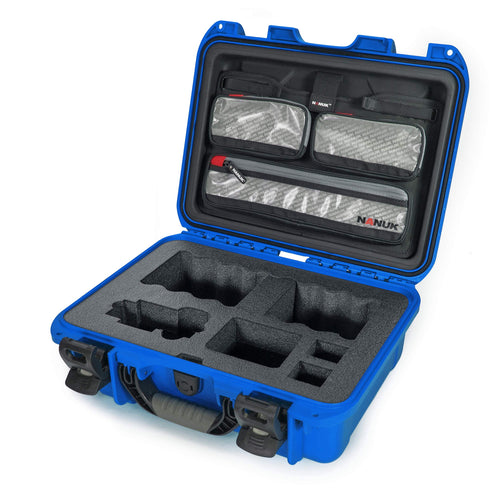 Waterproof Nanuk 920 Hard Case with Lid Organizer for Sony A7R Size Camera - Blue (920-SON8)