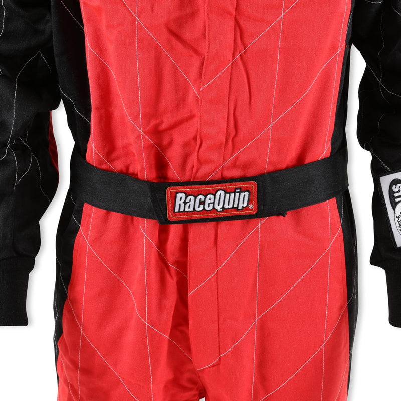 Chevron-5 RaceQuip Driving Suit SFI 3.2A/5 Double Layer Red Medium Tall