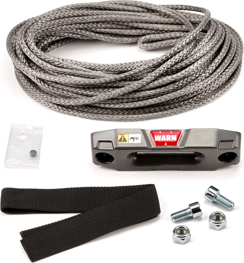 Accessory Kit WARN 100969 - Epic Synthetic Rope for ATV and UTV Winch: 3/16" x 50'