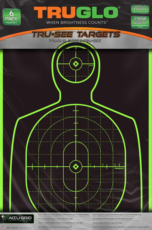 TRUGLO Reactive TRU-SEE Splatter Handgun Target, 12-Pack, Green