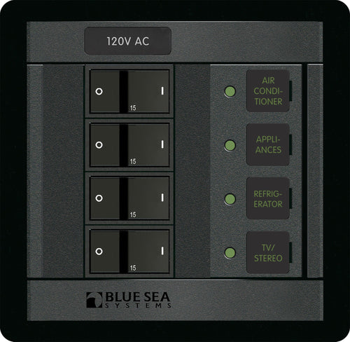 Beige Blue Sea Systems 1210 120 Volt AC 4 Position