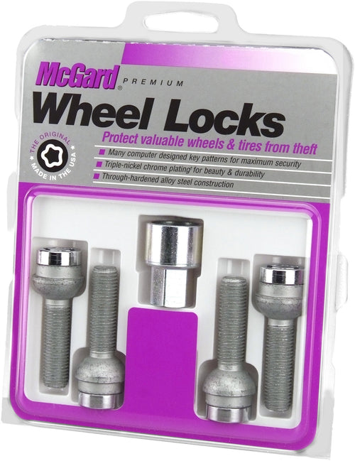 Bolt Style McGard Radius Seat Lock Bolt Set (M12 x 1.5 Thread Size) - Set of 4