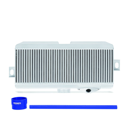 Mishimoto Top-Mount Intercooler Kit MMTMIC-STI-08SLBL Fits Subaru STI 2008-2014 Silver Cooler, Blue Hose