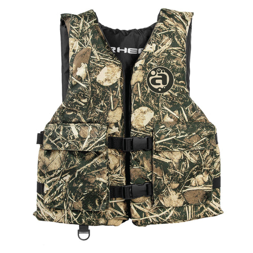 Adult Airhead Sportsman life vest with pockets-Large/XX-Large, Camo