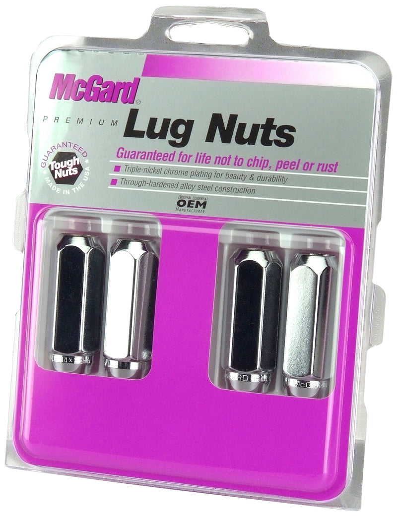 Cone Seat Style MCGARD 64805 Chrome Lug Nut Set (1/2" - 20 Thread Size) - Set of 8