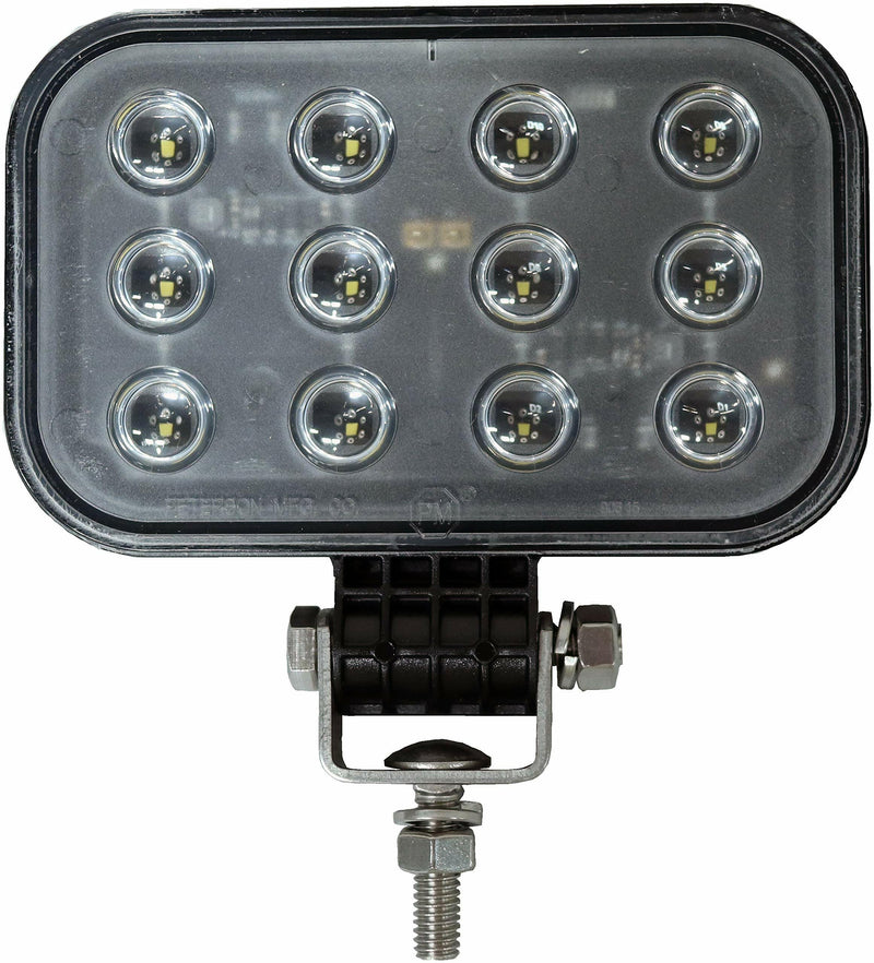Led Work Light Peterson M906-MV-BT2, Rectangular, Pedestal-Mount Hardwired W/.180 Bullets, 3"X 5"