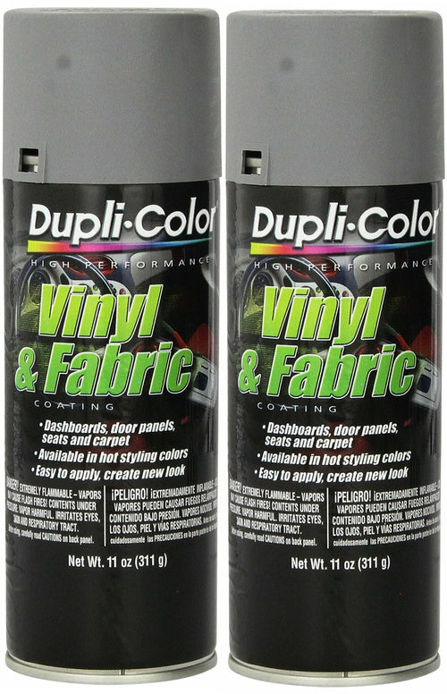Dupli-Color High Performance Vinyl and Fabric Spray HVP109 Medium Gray - 11 oz. (2 Pack)