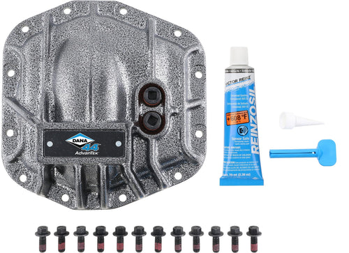 Spicer Nodular Iron 10044799 Front Dana 44 and AdvanTEK Differential Cover Compatible with Select Wrangler JL - Gray