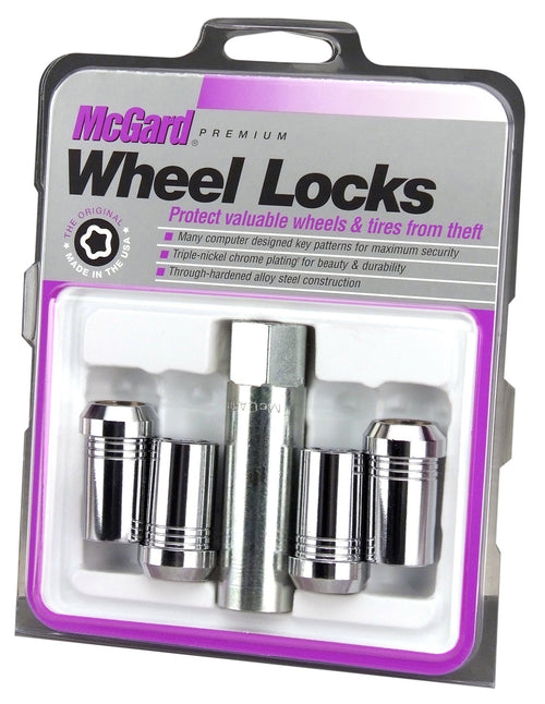 Tuner Style Cone Seat Wheel Lock Set McGard 25240 Chrome (1/2"-20 Thread Size)