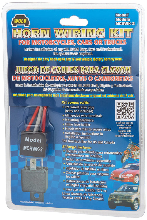 Air Horn Wiring Kit Wolo (MCHWK-2)