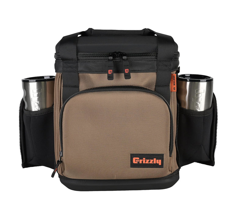 Grizzly Drifter 12 Quart Cooler, Tan, Polyester