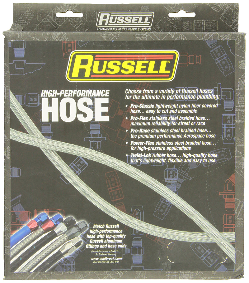 632620-6 Edelbrock/Russell PowerFlex AN Power Steering Hose - 10 Feet