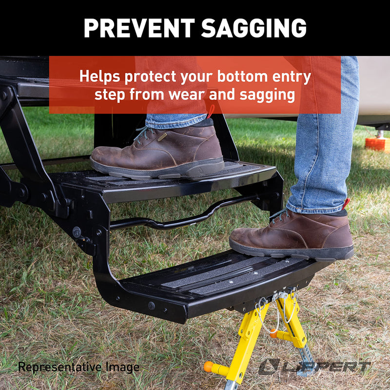 Lippert RV Step Stabilizer Kit Solid Stance for 5th Wheels, Travel Trailers and Motorhomes