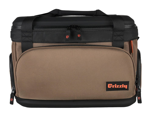 20 Soft Sided Cooler Grizzly Drifter | 20 qt Flip-Top Cooler Bag | Ice Chest for Beach Boat Camping Fishing Hiking Hunting Picnic | Lightweight Portable Insulated Waterproof | Tan