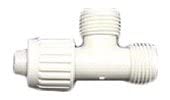 Flair-It 06837 Tee PEX, 1/2" PEX x 1/2" MIP X 1/2" MIP