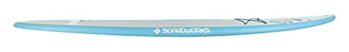 Sōlr Boardworks | Stand Up Recreational Paddleboard | X-Shot Epoxy Hardboard with Paddle | 10' 6" | Blue/Yellow/Grey, 4440720527