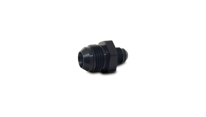 Fitting, Vibrant Power 10426 Union Reducer, Straight, Male -6 AN to Male -3 AN, Aluminum, Black Anodized, each