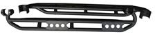Rocker Panel Guard TrailFX J041T Fits Jeep Wrangler JK 2007-2018 Flat Textured Black Steel Protectors, Bolt-On Fit, No Drilling Set of 2 Running Boards