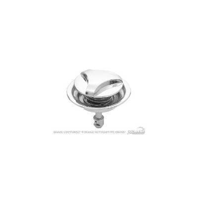 Chrome Ram Air Hood Twist Lock Scott Drake D1ZZ-16896