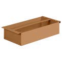 16-5/8 in. Lx8 in. W Tool Tray, Steel, Tan