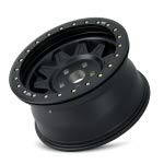 RACE ROADKILL 17x9, Bolt Pattern: 8x6.5/, Offset: -14, MATTE BLACK W/SIMULATED RING, set of 1