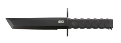 SOG Tanto Bayonet BAR15T Professional Knife for Tactical & Survival Enthusiasts | 7-inch Tanto-Shaped AUS-8 Steel Blade