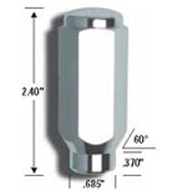 Gorilla 69198 Automotive Et Dup Acorn Lug 7/8" 9/16 Chr Bulk