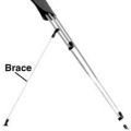 62011 Carver by Covercraft Bimini Top Fixed Brace Kit - 48" H (Round Tube Stainless Steel)