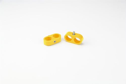 Heater-A/C T-CLAMP, 15/16"-15/16"(5/8"-5/8" ID), 2 Pieces, Yellow