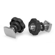 QuickGrip RAILBLAZA Paddle Holder Clip with Trackmount for Paddle Pole or Landing Net Storage