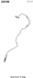Power Steering Return Line Hose Assembly Gates 368100