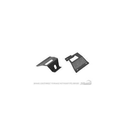C7ZZ-63613B27-A Scott Drake 1967-1968 Rear Seat Latch Cover Plate LH