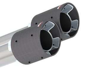 BORLA Cat-Back 140837CF Exhaust System for 2020-2023 Ford Mustang Shelby GT500 5.2L 8 Cyl. Auto Trans. Use With Connecting Pipe Kit 60722 For 2021-2023 Ford Mustang Mach 1 5.0L V8 Auto/Man Trans