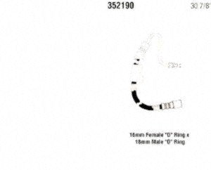 Power Steering Gates 352190 Hose Assembly Pressure Line