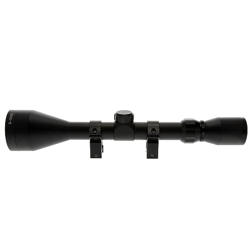 Truglo Tactical BUCKLINE Hunting Shooting Durable Waterproof Fogproof 1" Aluminum Tube Riflescope with Weaver-Style Mount Rings & Elastic Lens Covers Included