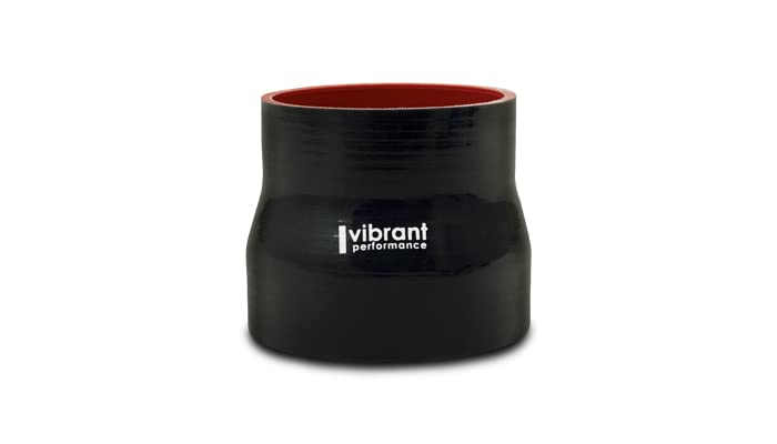 19744 Vibrant 4 Ply Reducer Coupling 5in x 4in x 4.5in Long (BLACK)