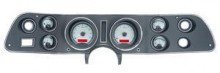 Chevy Camaro 1970-81 VHX System, Silver Face - Red Display