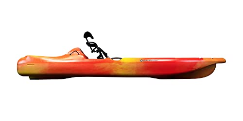 Hangtime 11 Perception Kayak - Recreational Kayak with Reclining Seat - Rear Seat for Lounging - 11 ft - Sunset