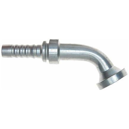 GlobalSpiral Couplings Gates 16GS-16FL60M, Code 61 O-Ring Flange, Zinc Plated Carbon Steel, 6.18", 60° Bent Tube, 1" ID