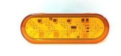 Custer 6.5" x 2.25" CPL65A-SEQ Amber LED w/Sequencing Turn Arrow, 35 LEDs