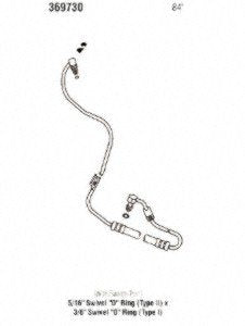 Power Steering Gates 369730 Hose Assembly Pressure Line