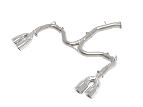 aFe Power 3 IN to 2-1/2 IN 304 Stainless Steel Takeda Axle-Back Exhaust w/Polished Tip Fit Kia Forte GT 22-24 L4-1.6L (t) 49-37039-P