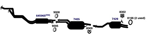 Exhaust Muffler AP Exhaust Products 7405