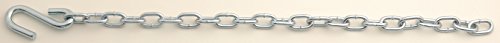 Safety Chain Set - CE Smith Class II Rating - S-Hook Chains for Boat Towing Safety - 2000-lb Capacity
