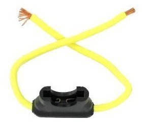 HHD Bussmann In-Line ATC Fuse Holder - 32V/30A - #12 Wire Leads, 1 Pack
