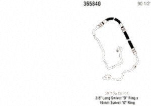 Power Steering Pressure Line Hose Assembly Gates 365840